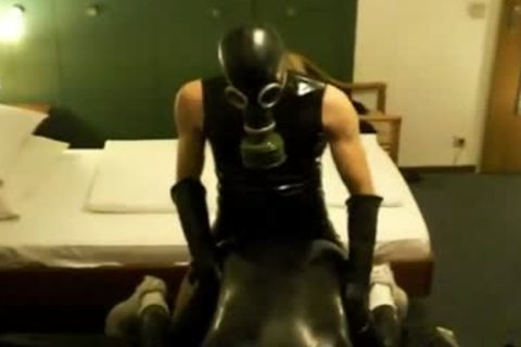 3 lascivious mans plow 2 apertures Of lewd Moaning Rubber man