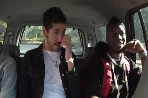 White man engulfing Off Two dark schlongs