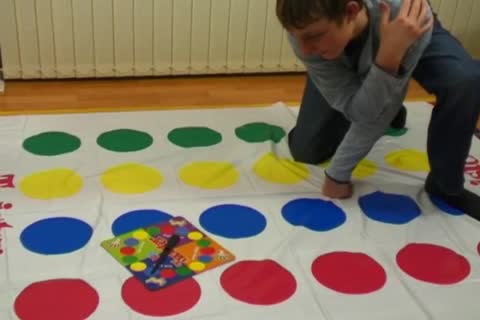 Davey Likes To Play Twister Alone And nude