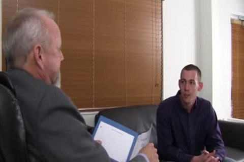 messy old chap slams A Younger fellow's anal At The Office