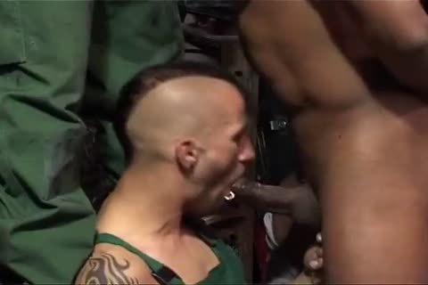 Oil Change Garage Fuckers Breeding With chubby Tools