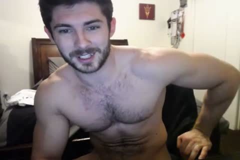 yummy hairy Hunky Doing A cam Show.