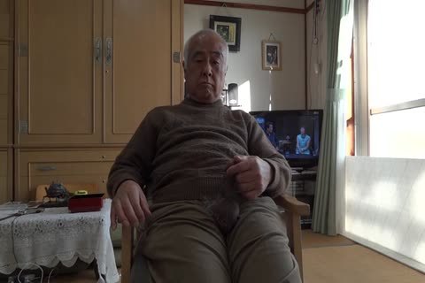 old chap Plays With His penis
