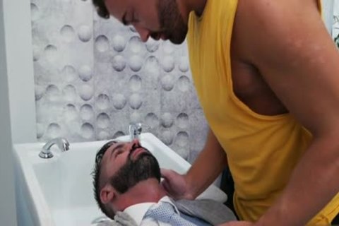 Muscle gay butt job With sex cream flow