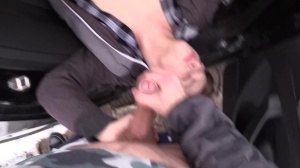 Super pleasant 18 years daddy Czech blows in a taxi