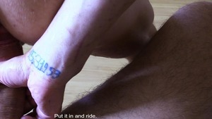 Horned-up chick with kinky tattoos takes a enormous load