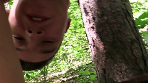 lustful Czech dilettante acquires ass-pounded in the woods
