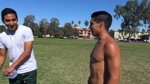 Str8 Chaser: Paul Wagner alongside brown hair Brandon Garza