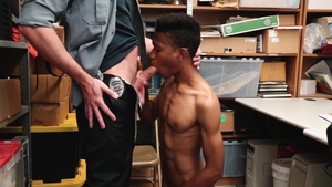 YoungPerps: Darien Foster in panties enforcement in the store