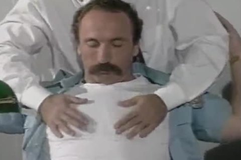 lascivious hairy Police Captain Having joy