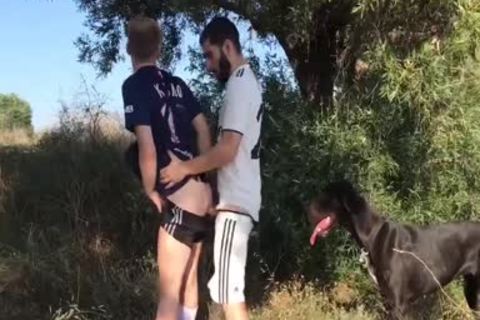 Spanish rough cumshot in public