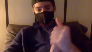 lad wanking With His lengthy cock In Live