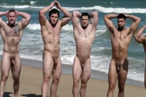 Muscle men On The Beach