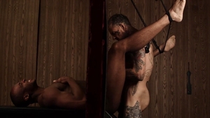 MEN.com - Muscle american Trent King really enjoys bondage