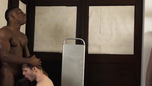 Black Godz: Virgin Penn sucks Liam Cyber black dick