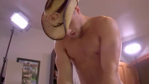 Maskurbate: Cowboy Mike teasing