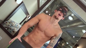 Maskurbate: Very nice and awesome jock raw playing with toys