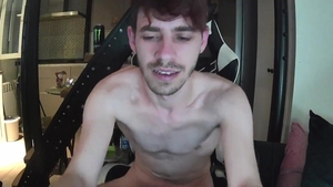 Spanish twink Masturbating On web camera