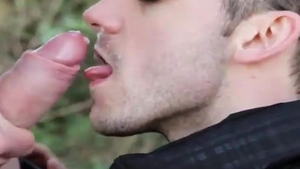 Giving blowjob To A dude twink