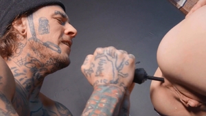 BROMO - Rough gagging alongside wet american blond hair