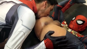 big weenie Superheroes bare 3some