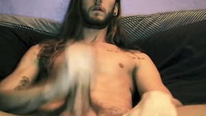 AlternaDudes - Solo long haired Eli Escher jerks off