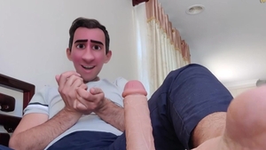 Chubby australian masturbation with big dildo