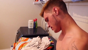 DirtyBoyVideo: Ginger Casey rimming in the basement