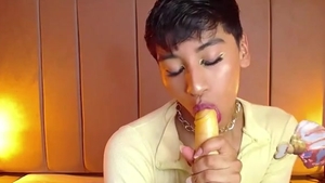 Femboy nasty ass fake penis enjoyment