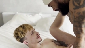 BBC slamming Bottom lad bareback