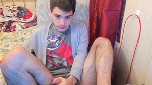 youthful chap On web camera