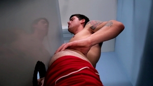 Next Door Buddies: Gym Buddies Explore Gloryhole