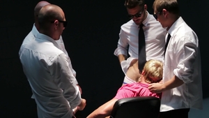 Men: Rough Gangbang with Brown Hunk
